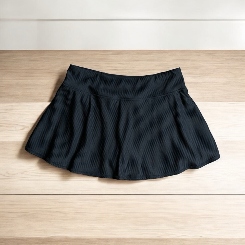 KYODAN Athletic Skort Lined with Zipper Pocket and Pleated Skater Skirt style Lg